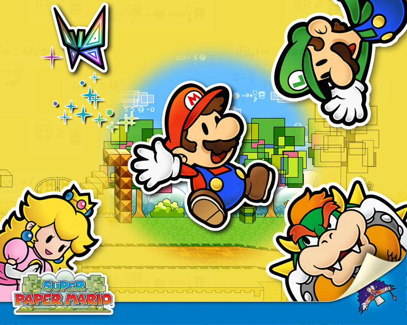Mario and Friends in Paper Style — Yellow