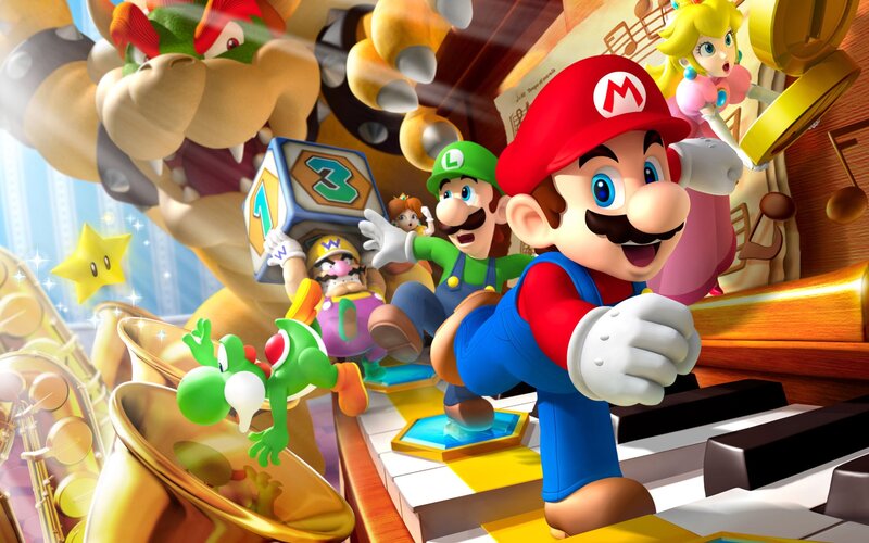 Mario and Friends on Piano — Red, Energetic