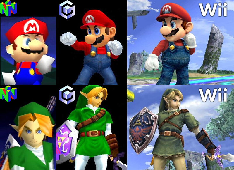 Mario and Link Characters