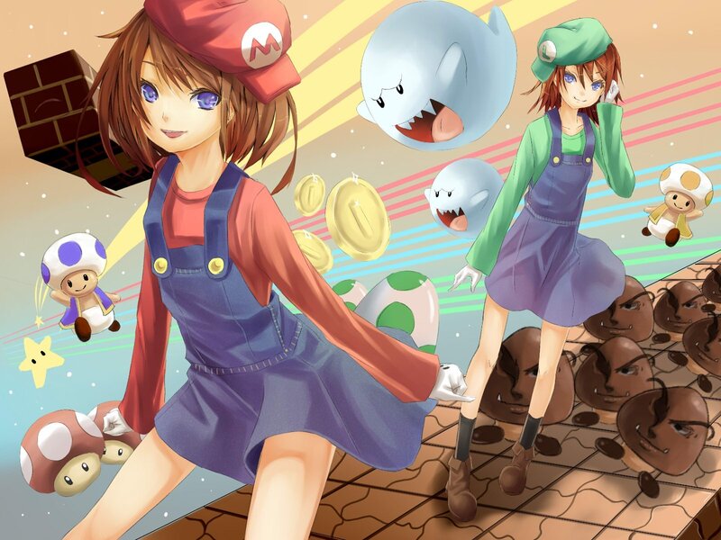 Mario and Luigi anime characters