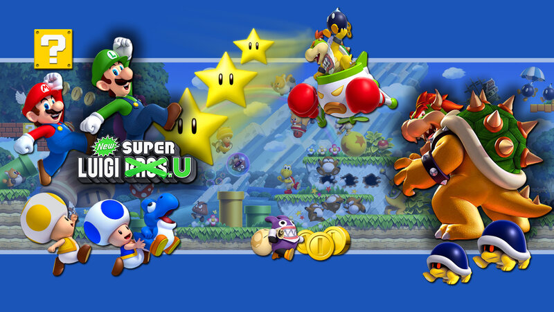 Mario and Luigi Characters — Blue, Playful, Afternoon