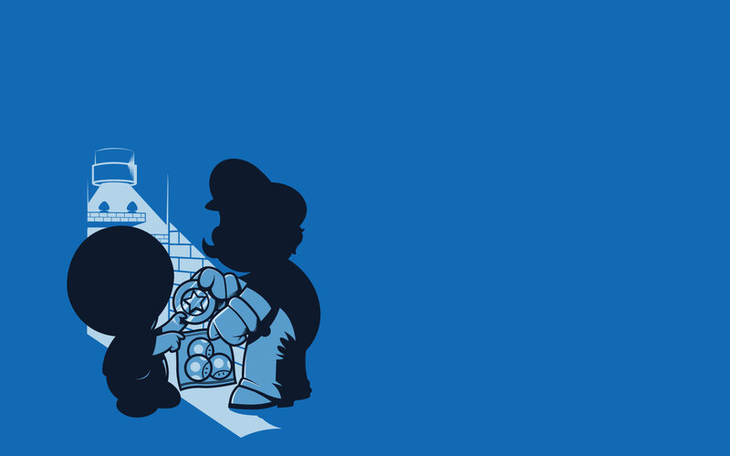 Mario and Luigi Characters — Blue, Playful, Illustration