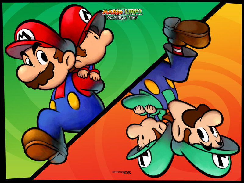 Mario and Luigi Characters — Green, Dynamic