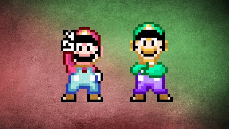 Mario and Luigi Characters — Green, Nostalgic