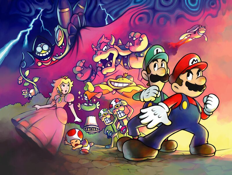 Mario and Luigi face Bowser's army
