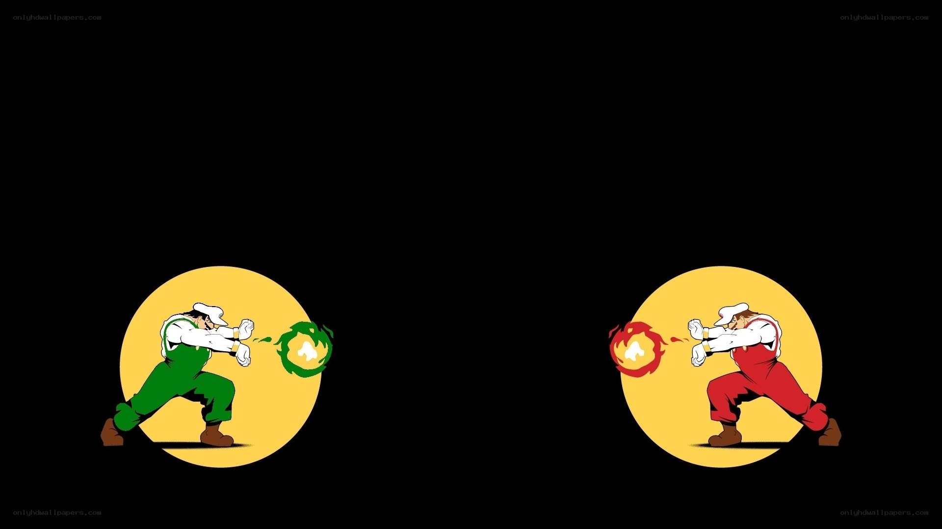 Mario and Luigi fireballs