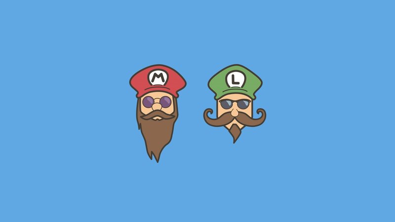 Mario and Luigi Heads