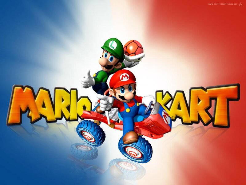 Mario and Luigi in Kart