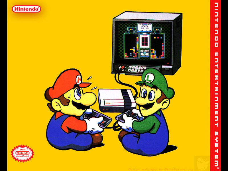 Mario and Luigi Playing Game