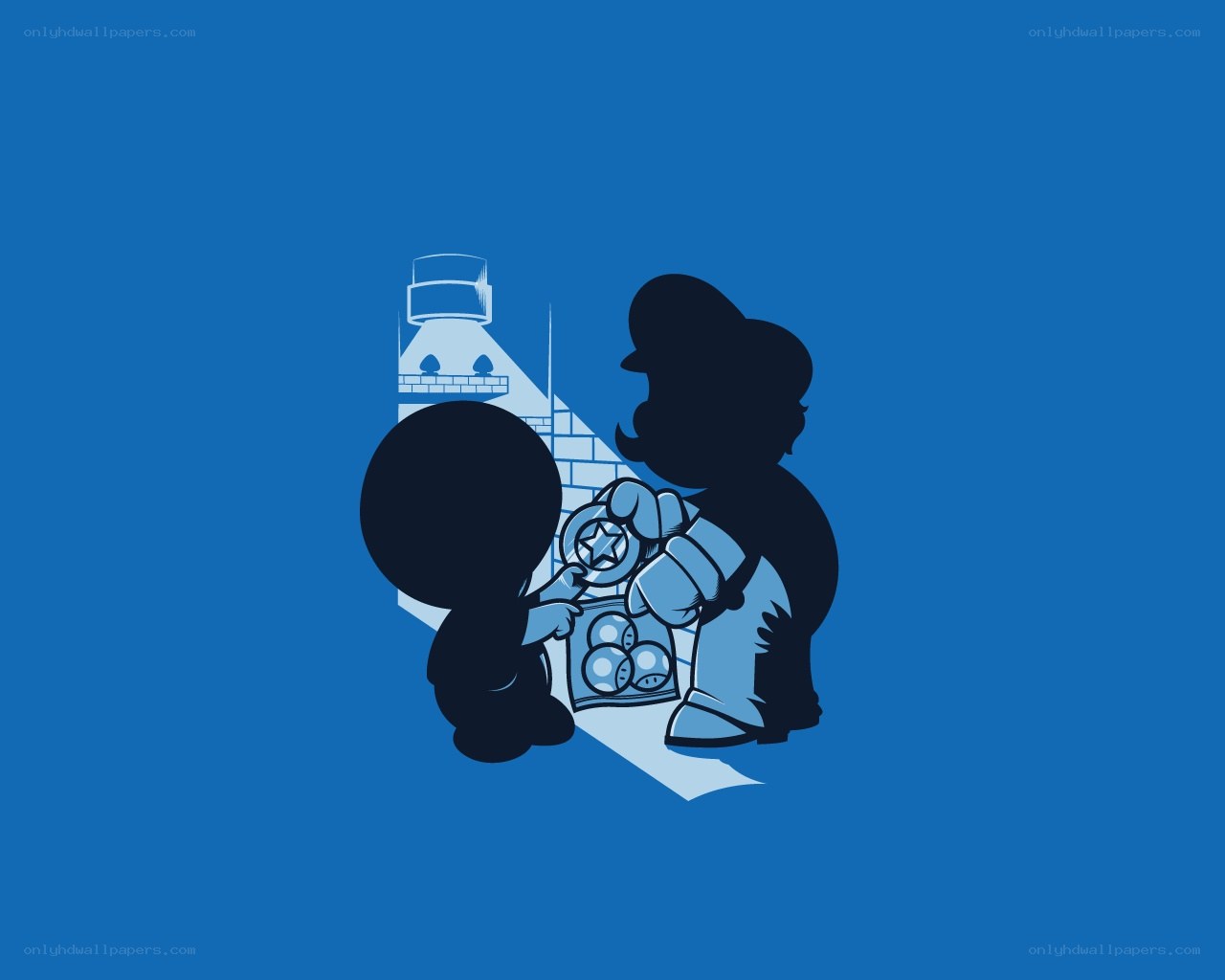 Mario and Luigi sharing items
