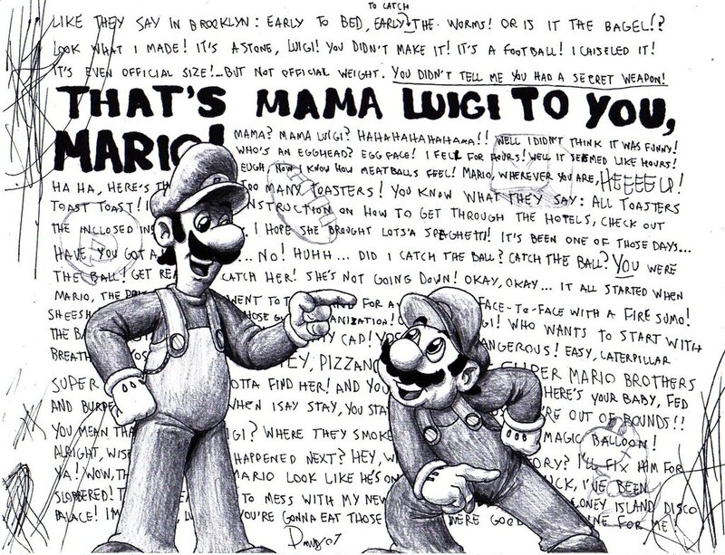 Mario and Luigi sketch