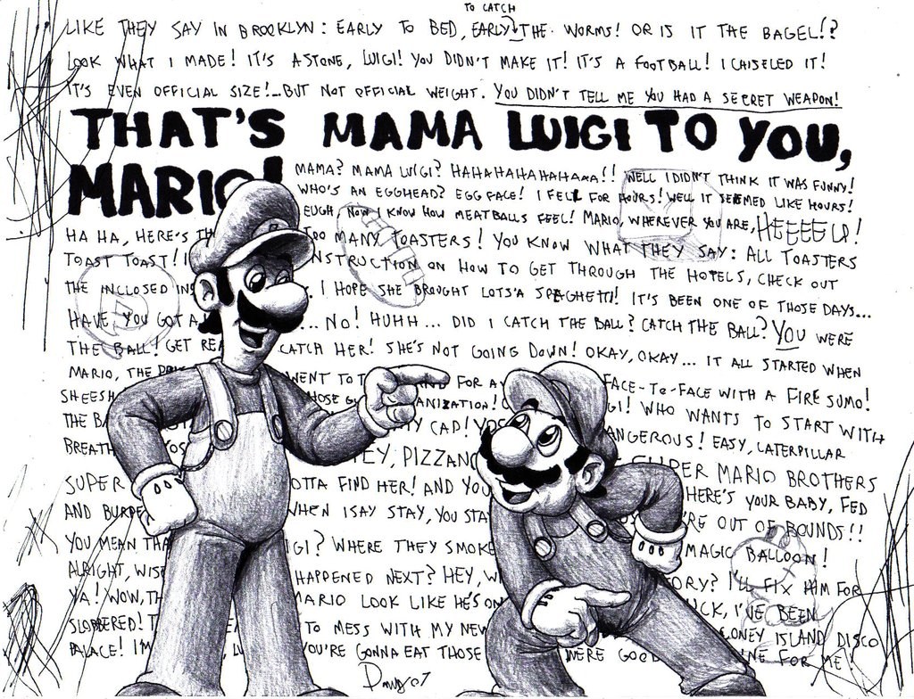 Mario and Luigi sketch