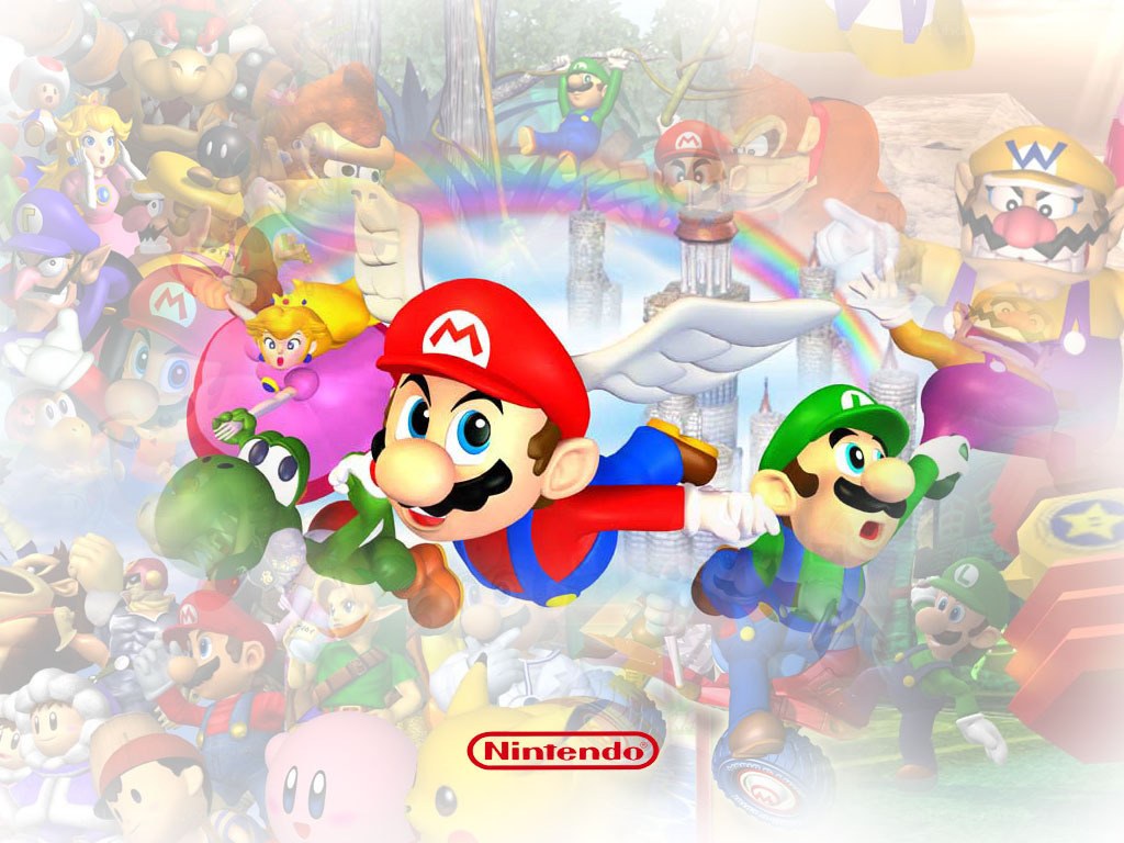 Mario and Luigi with friends