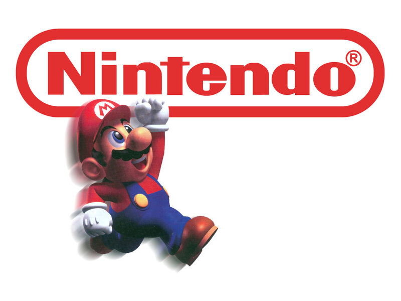 Mario and Nintendo logo