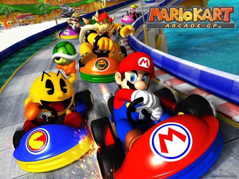 Mario and Pac-Man Racing