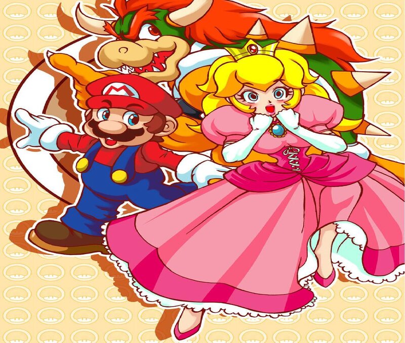 Mario and Princess Peach