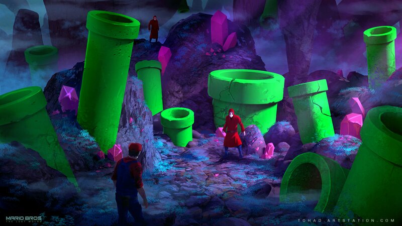 Mario and Red Figures
