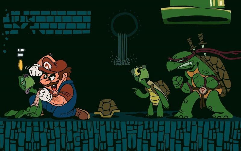 Mario and Turtles