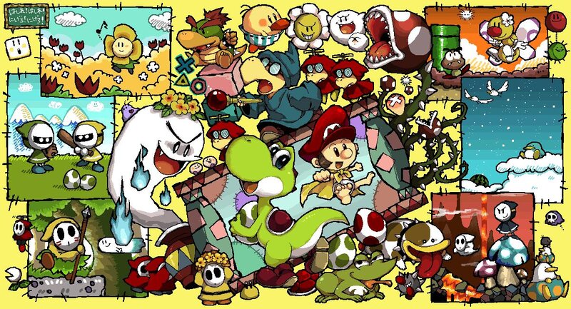 Mario and Yoshi Characters
