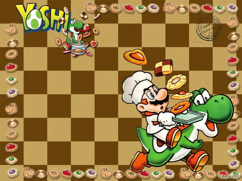 Mario and Yoshi Running