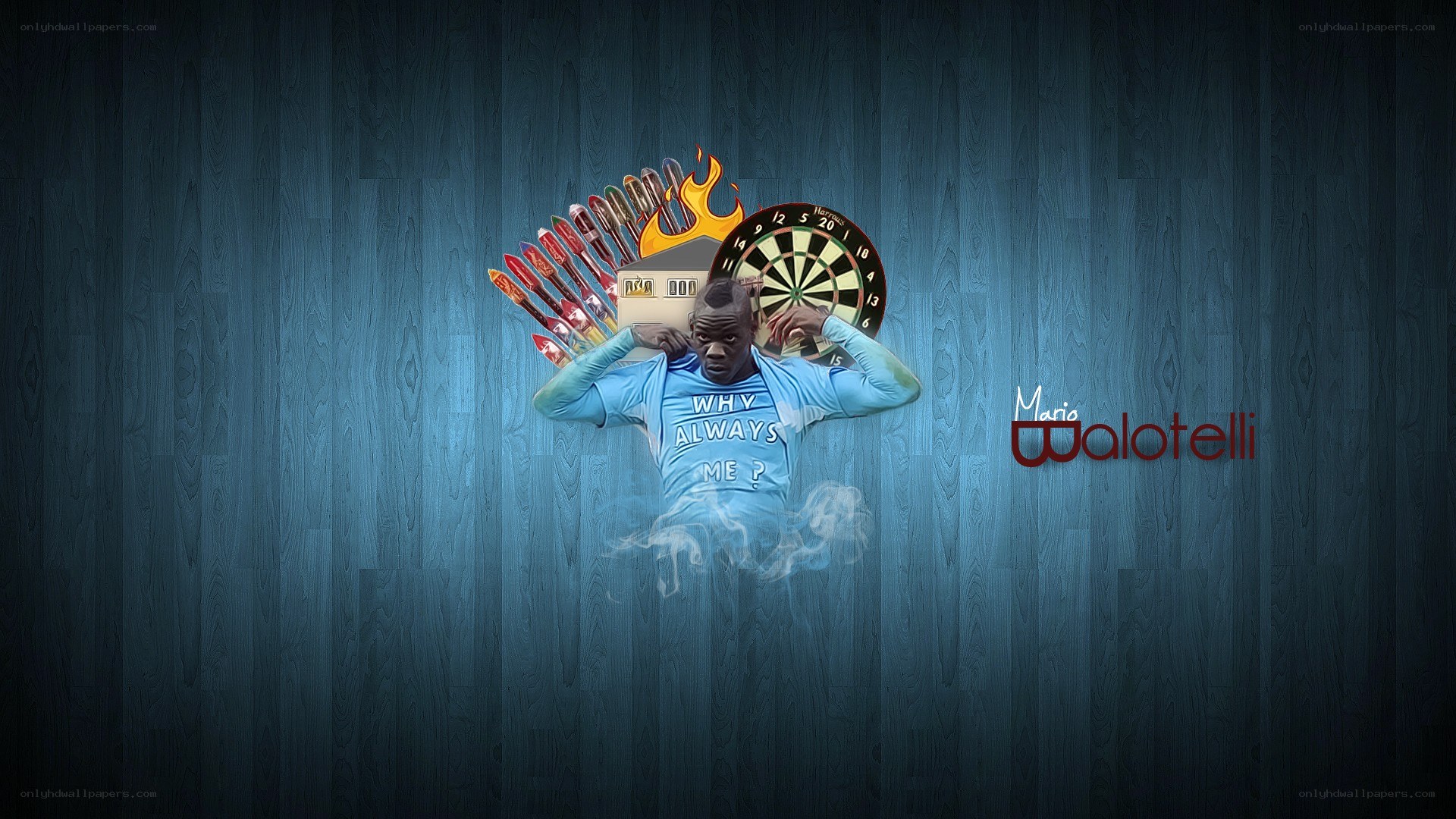 Mario Balotelli Dartboard Art