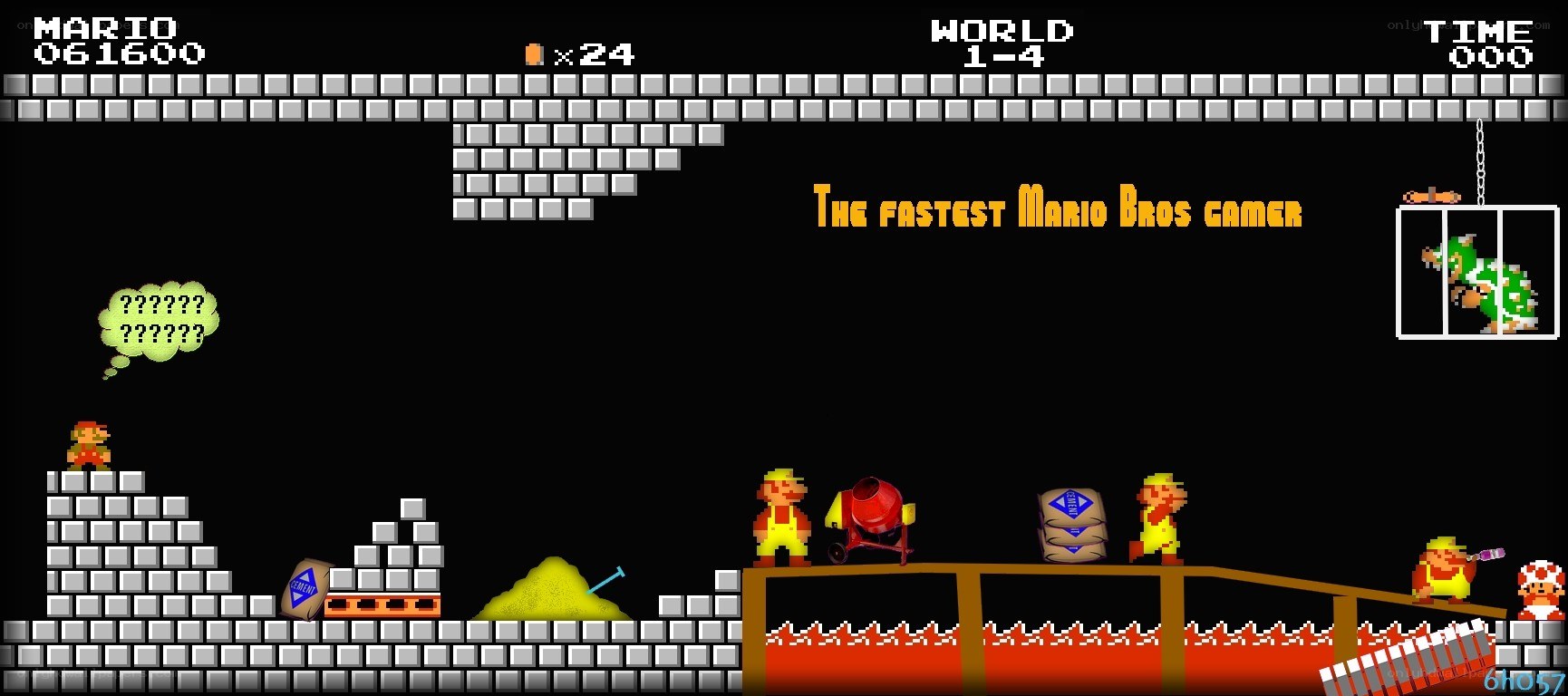 Mario Bros speedrun scene