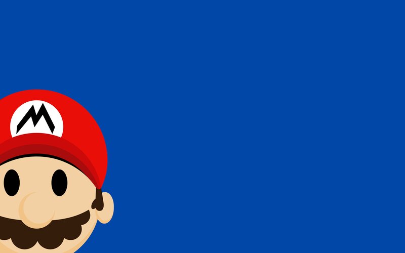 Mario Character Head — Blue