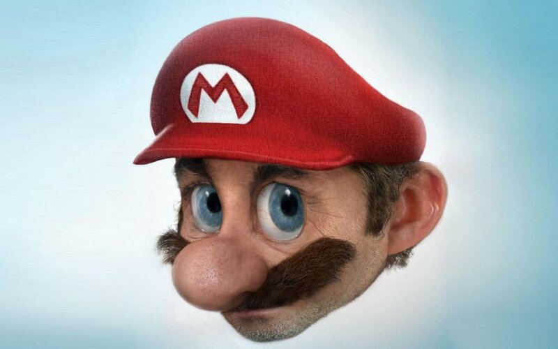 Mario Character Head — Red, Neutral