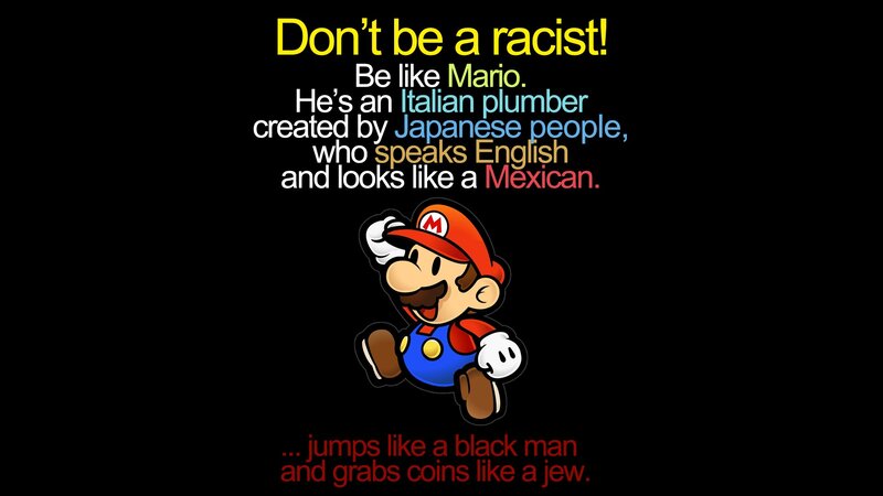 Mario Character Illustration — Black