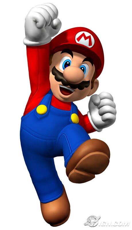 Mario character in action pose