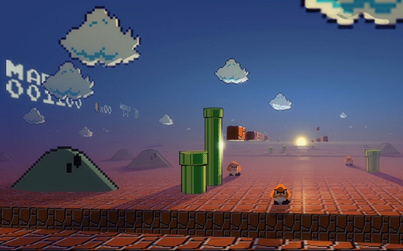 Mario Character in Desert