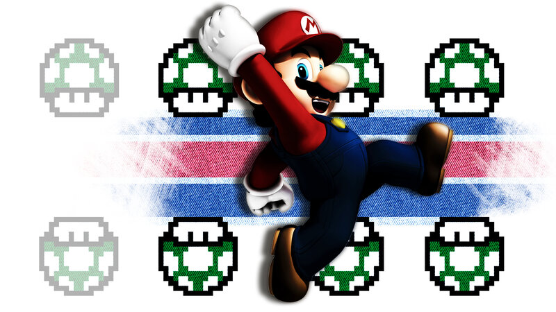 Mario Character Jumping — Red, Energetic