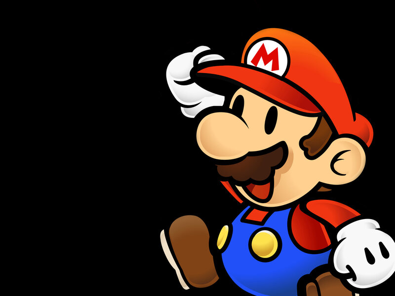 Mario Character — Red, Playful, Digital Art, Hat