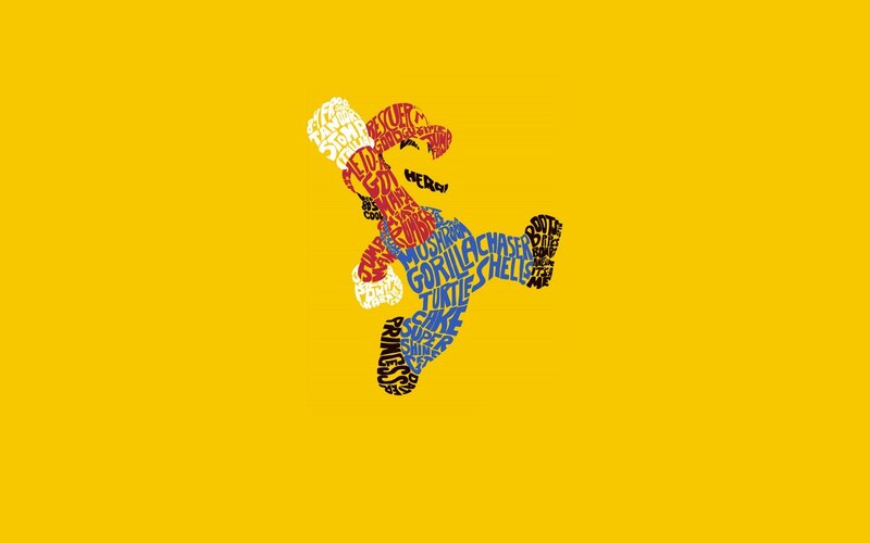 Mario Character Silhouette