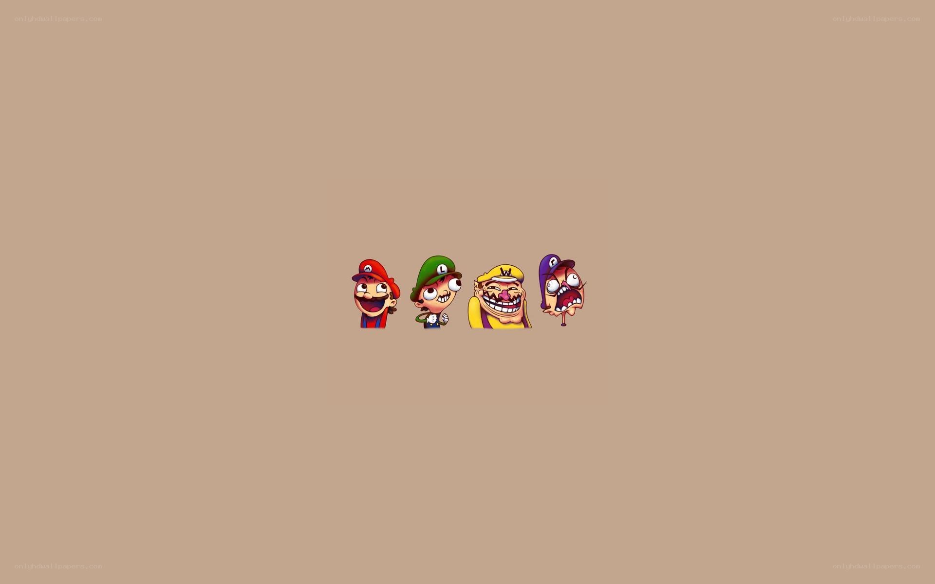 Mario characters in cartoon style