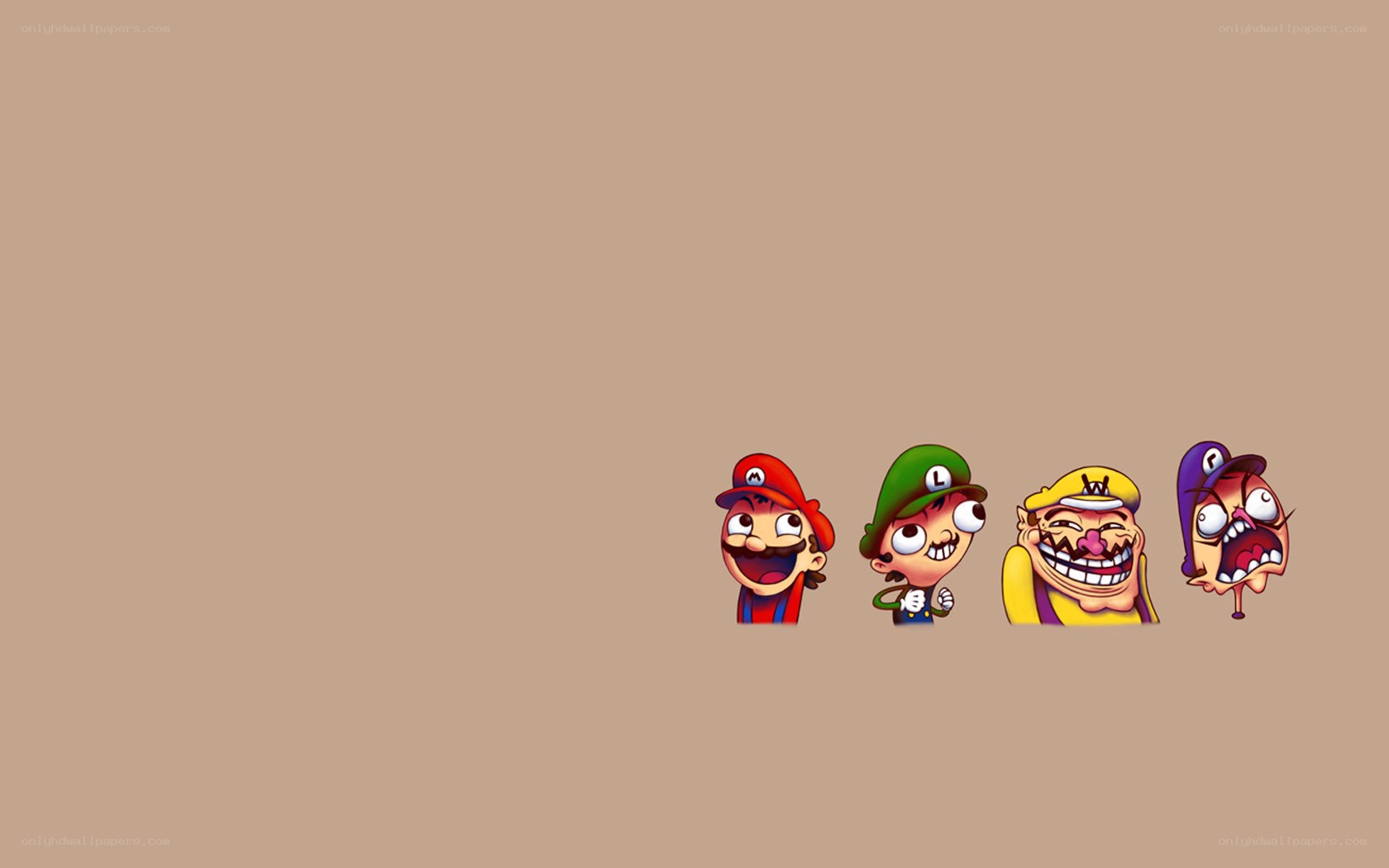 Mario characters in cartoon style