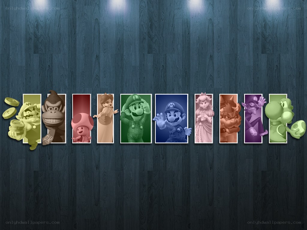 Mario characters lineup