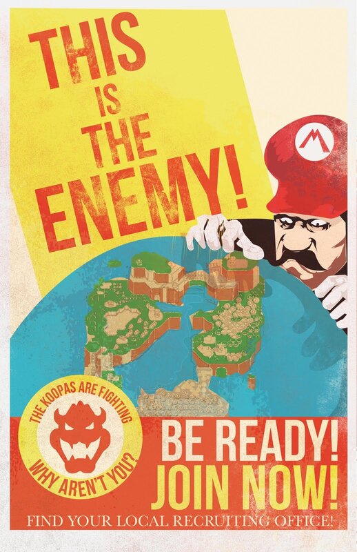 Mario enemy recruitment poster
