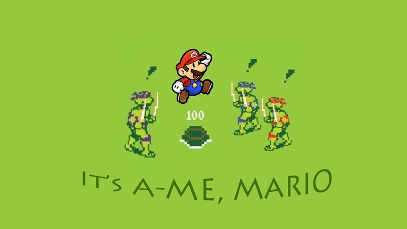 Mario Fighting Turtles