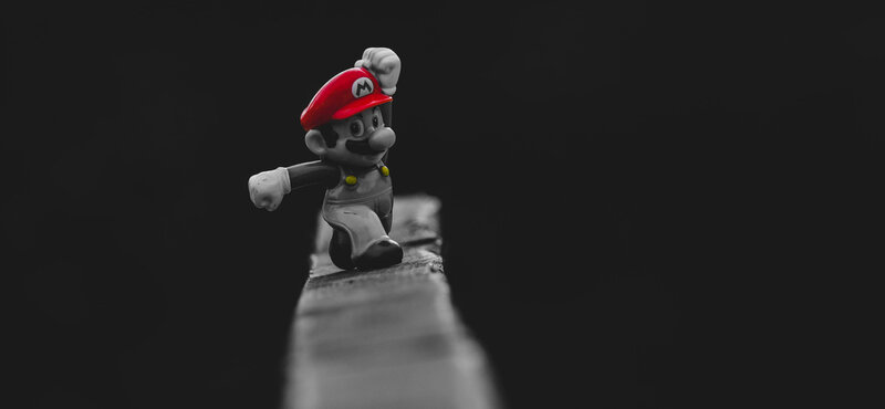 Mario Figurine on Beam