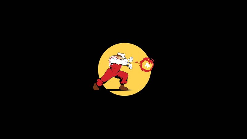Mario fireball attack