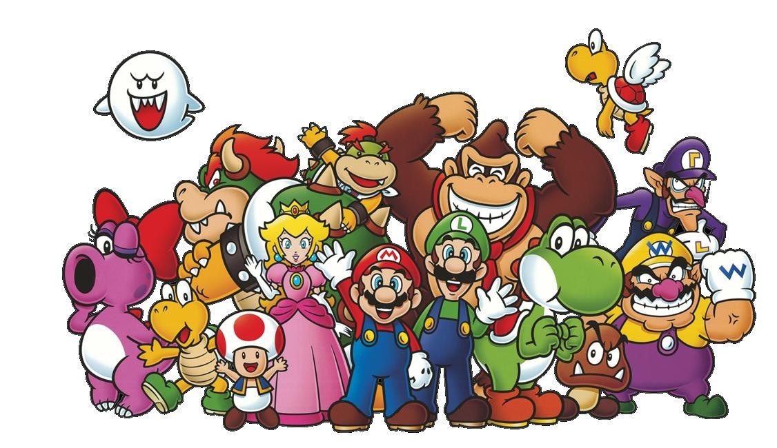 Mario franchise characters group