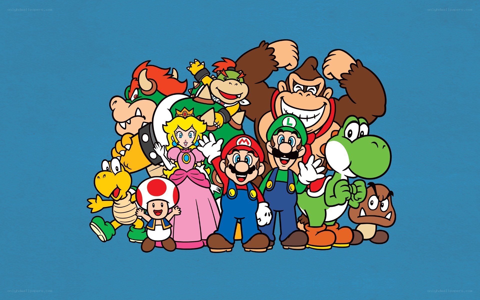 Mario franchise characters group
