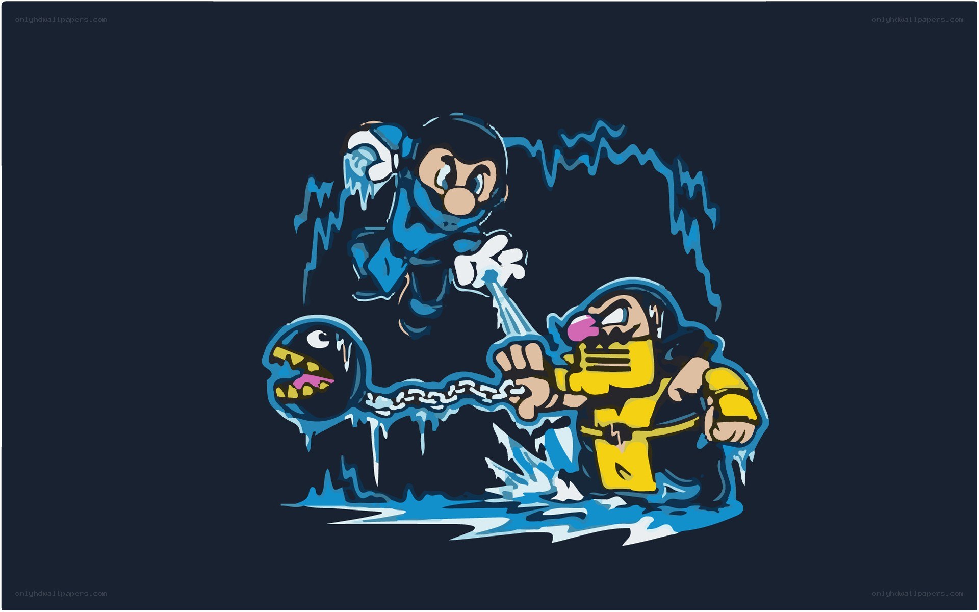 Mario freezes enemies