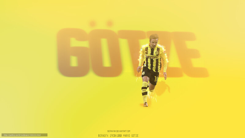 Mario Götze in Borussia Dortmund kit