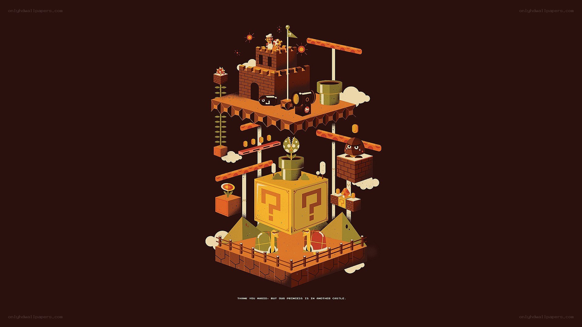 Mario game art collage