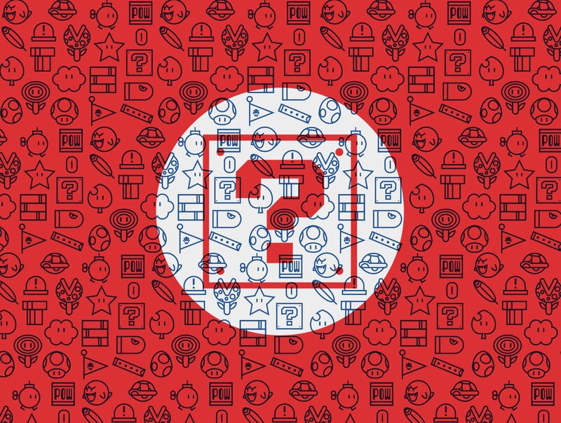 Mario Game Icons — Red