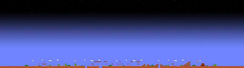 Mario Game Level — Blue