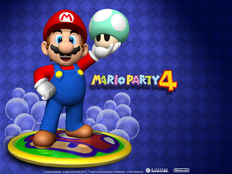 Mario Holding a Mushroom