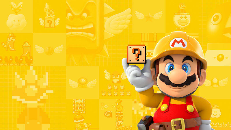 Mario Holding a Question Block